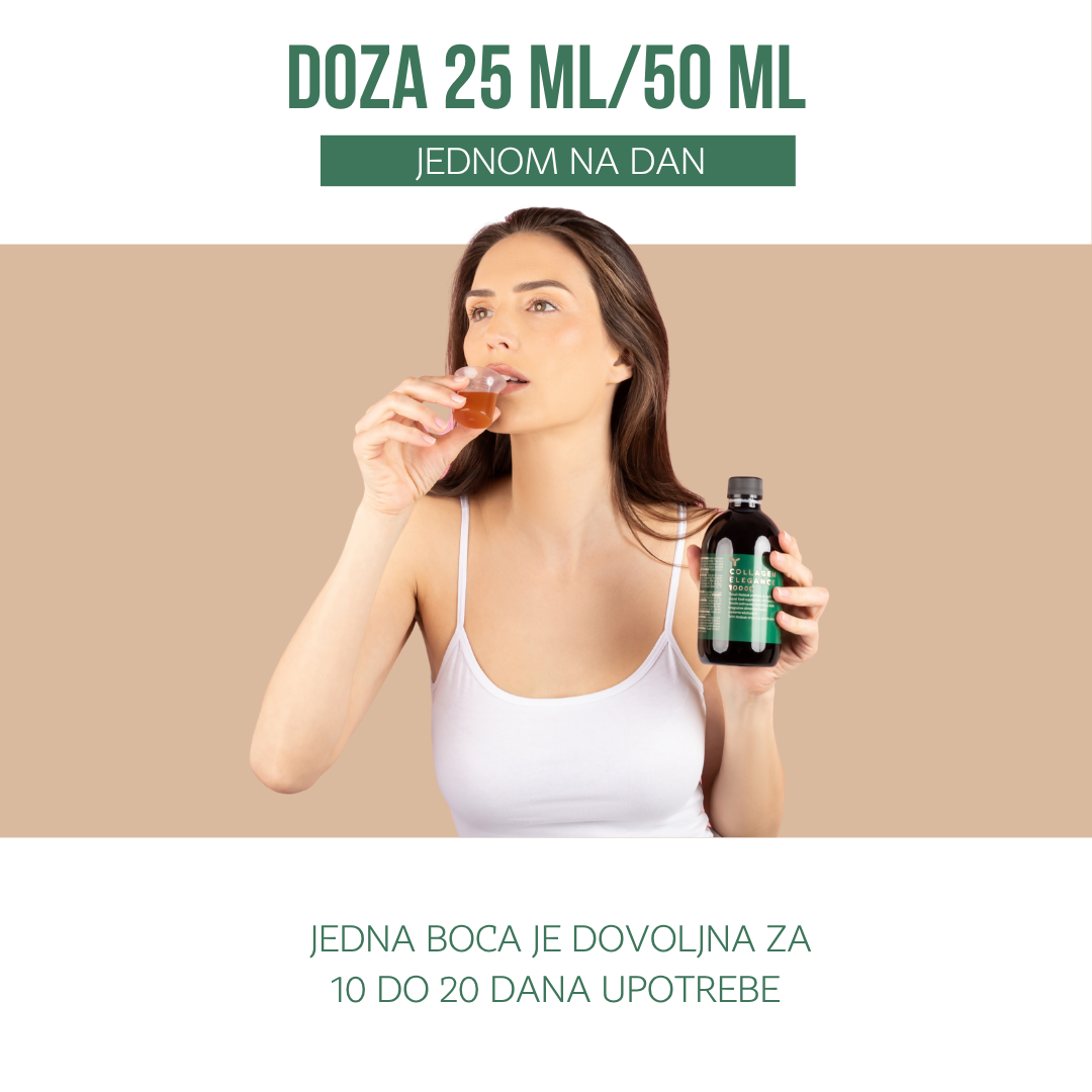 dnevna doza koja se pije je 25 ili 50 ml svaki dan